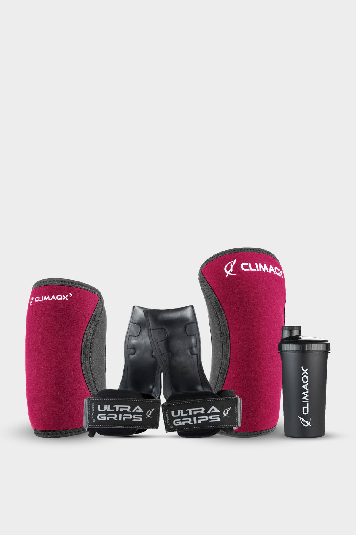 Bundle Essential Schwarz/Rot – Grips, Knie & Arm