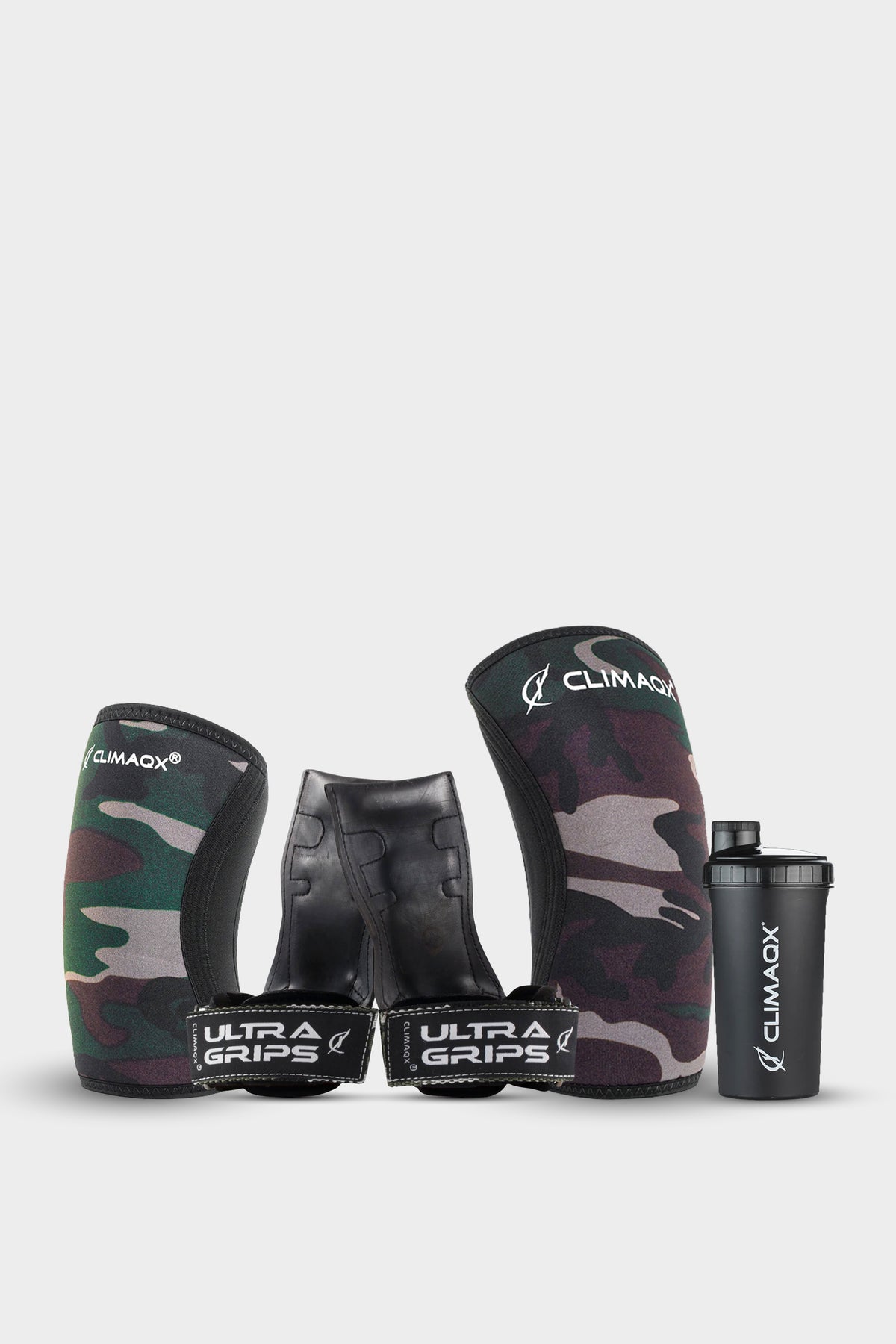 Bundle Essential Green-Camouflage – Grips, Knie & Arm