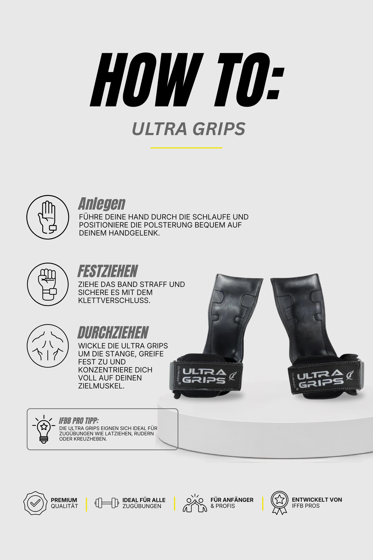 Zughilfen Ultra Grips Herren
