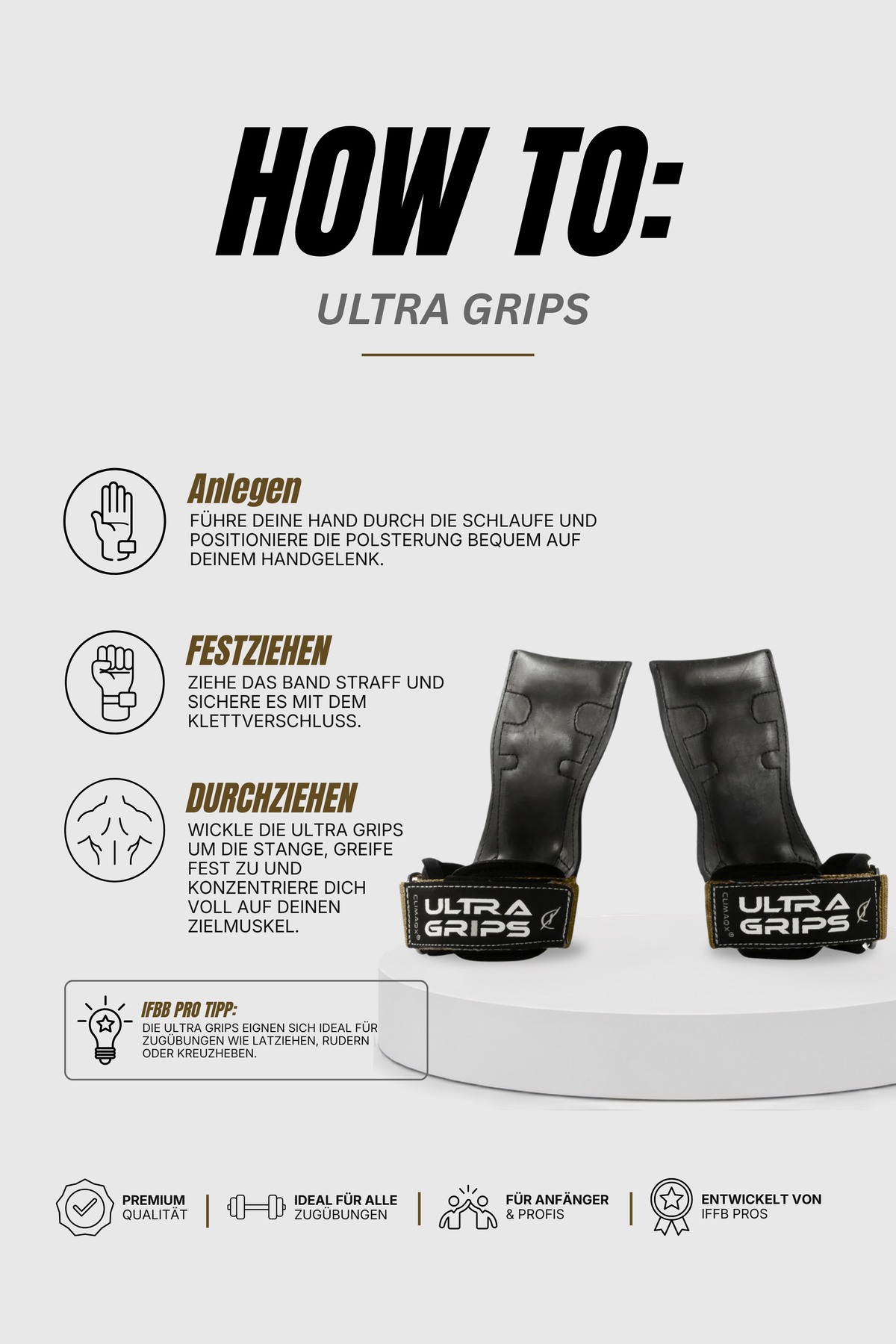 Zughilfen Ultra Grips Herren