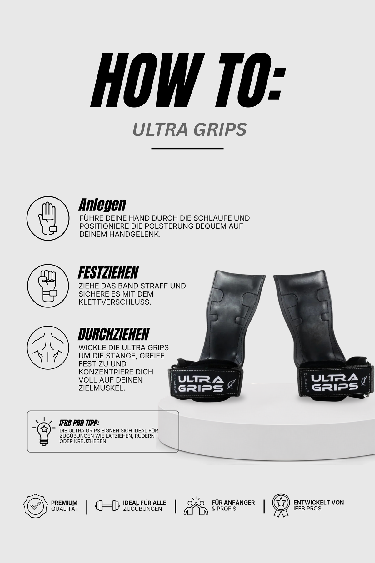 Zughilfen Ultra Grips Herren
