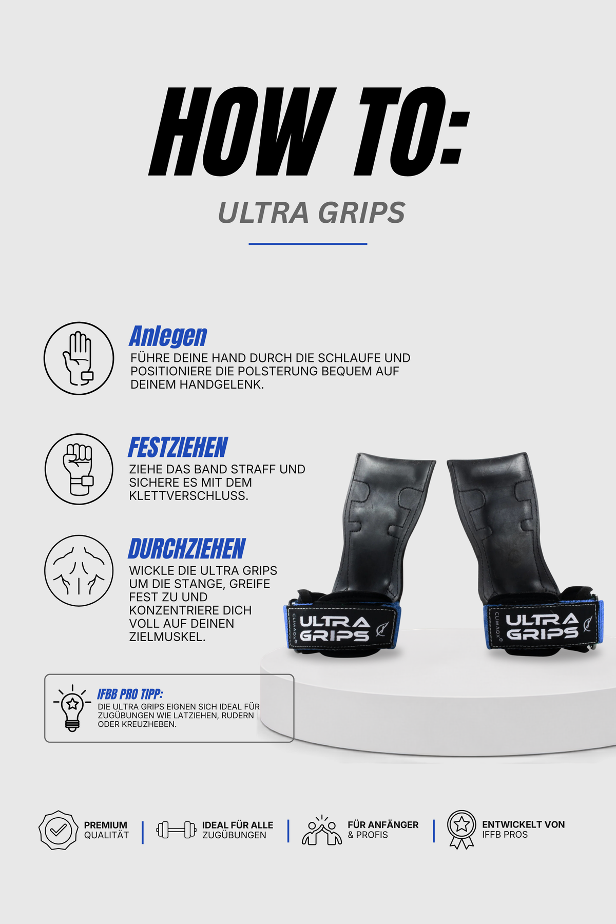 Zughilfen Ultra Grips Herren