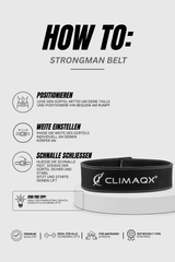 Gewichthebergürtel Strongman Echtleder XS - XL