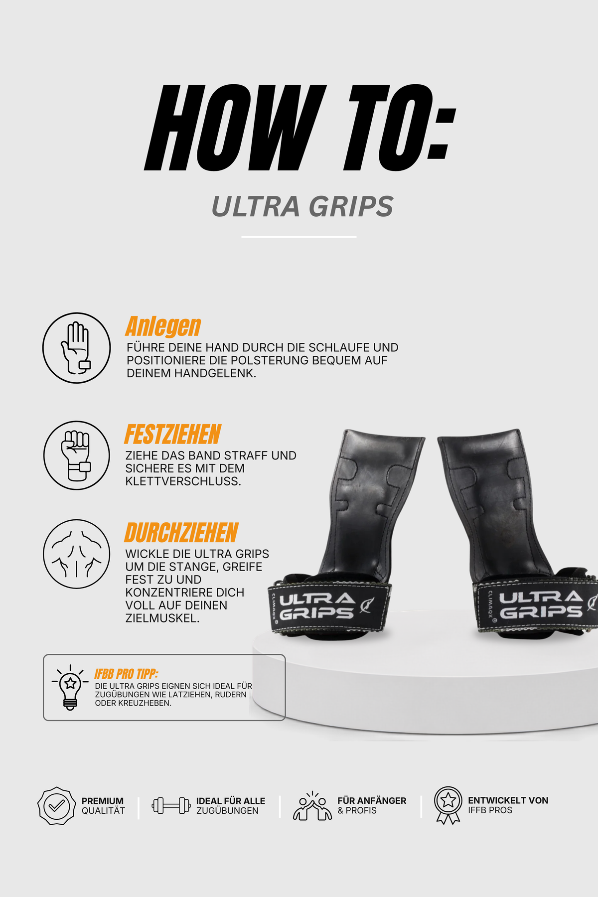 Zughilfen Ultra Grips Herren