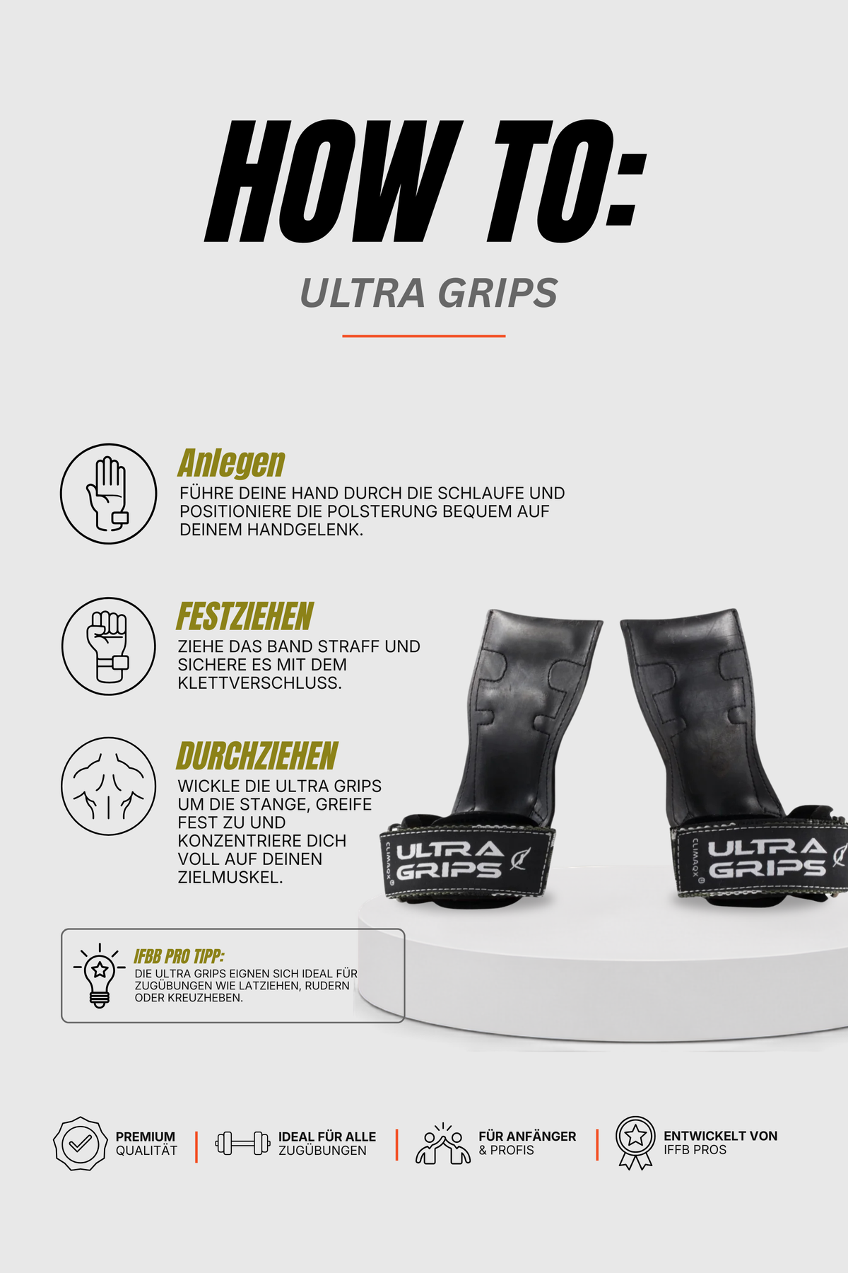 Zughilfen Ultra Grips Herren