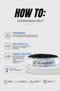 Gewichthebergürtel Strongman Echtleder XS - XL
