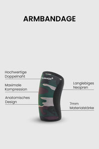 Bundle Protection Green-Camouflage – Gürtel, Knie & Arm
