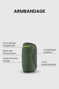 Bundle Essential Schwarz/Khaki – Grips, Knie & Arm
