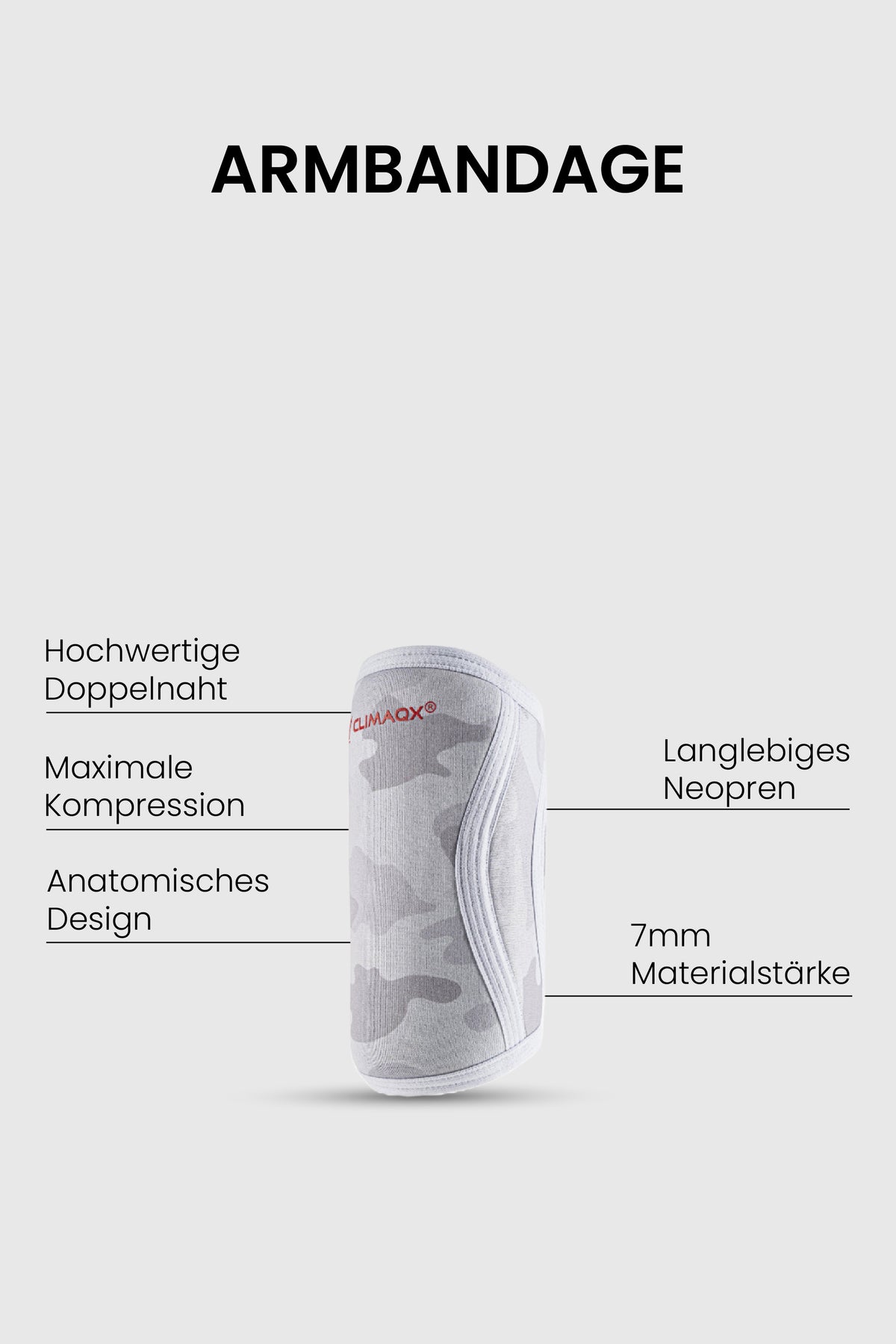 Bundle Protection White-Camouflage – Gürtel, Knie & Arm