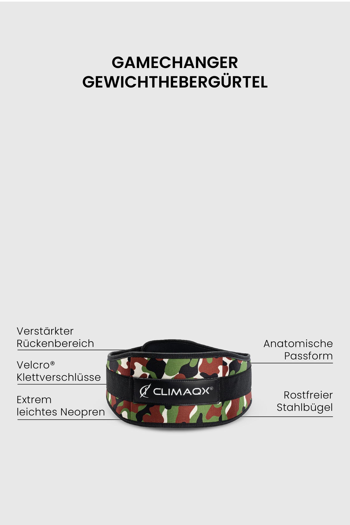 Bundle Protection Green-Camouflage – Gürtel, Knie & Arm