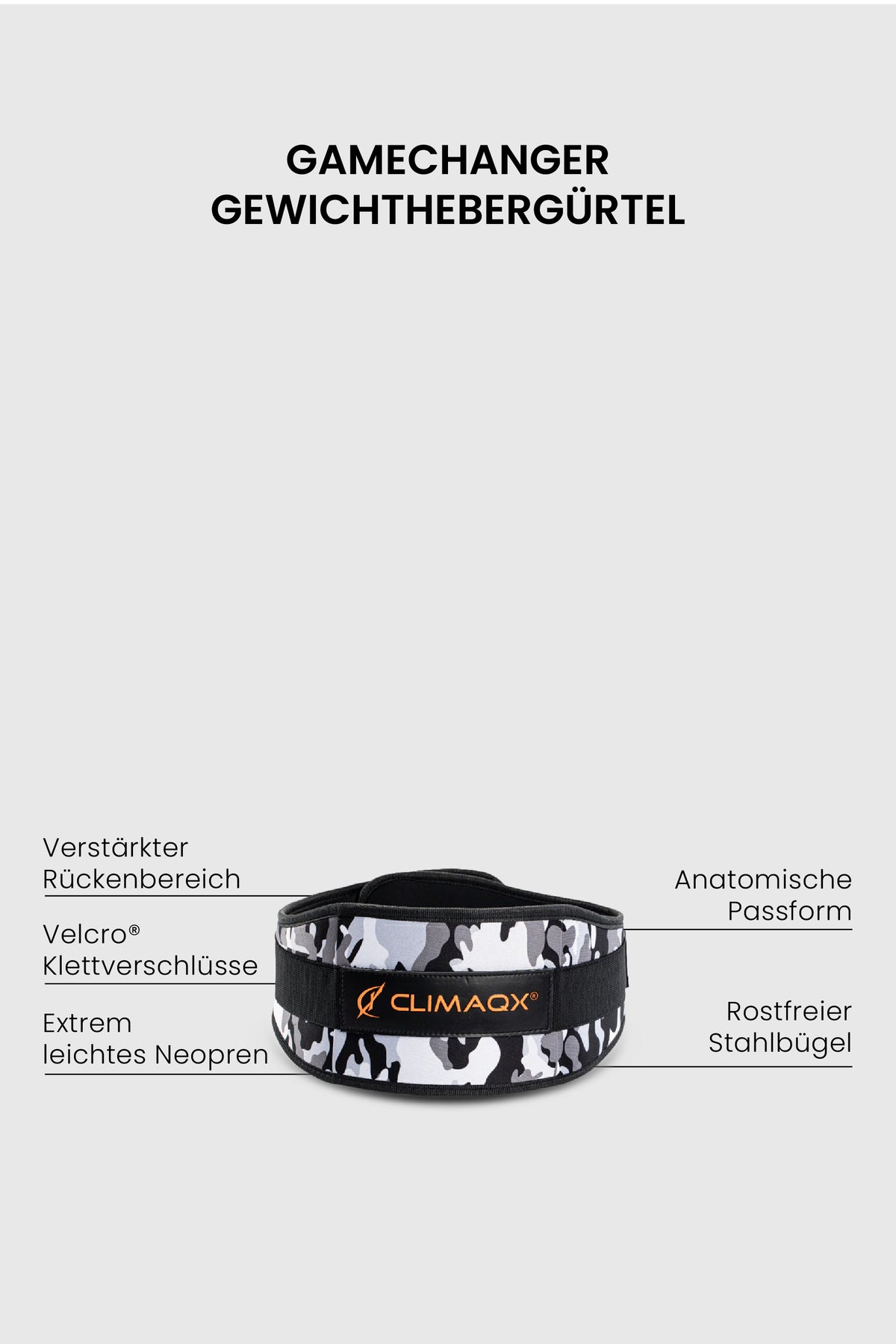 Bundle Protection White-Camouflage – Gürtel, Knie & Arm